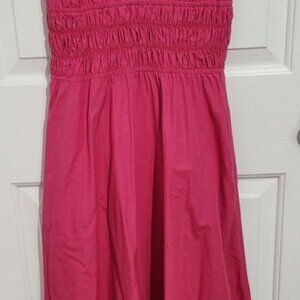 Zara Voluminous Poplin Hot Pink Dress XS